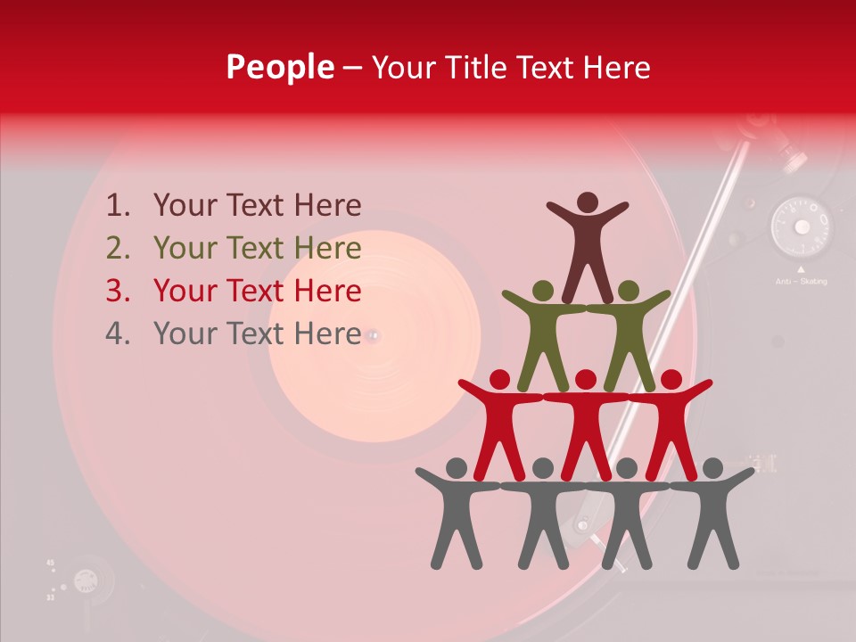 Nightclub Scratch Vinyl PowerPoint Template