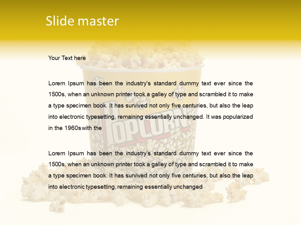 Healthy Yellow Flavor PowerPoint Template