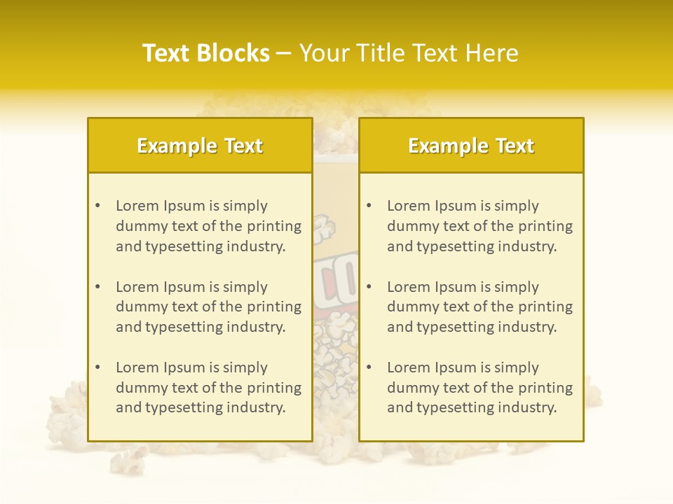 Healthy Yellow Flavor PowerPoint Template