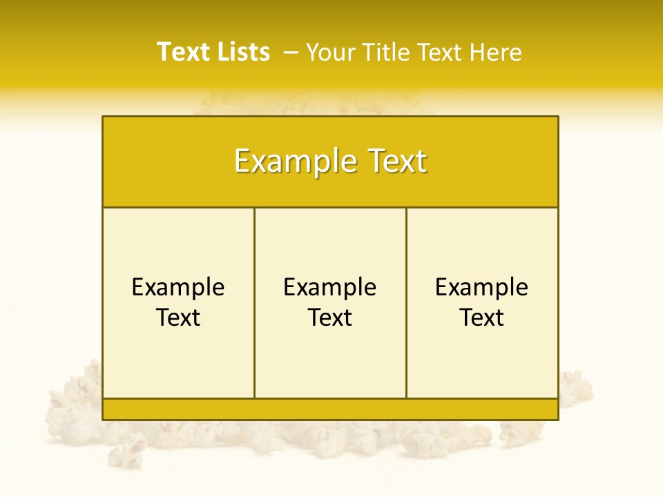 Healthy Yellow Flavor PowerPoint Template