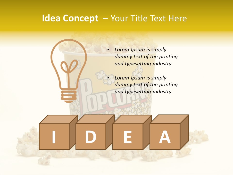 Healthy Yellow Flavor PowerPoint Template