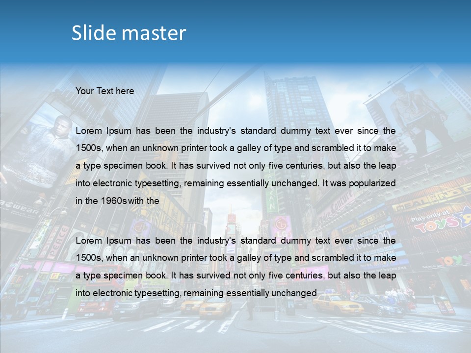 New York Square PowerPoint Template