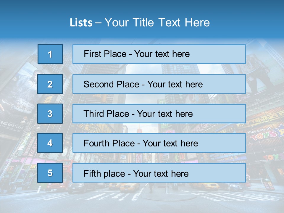 New York Square PowerPoint Template