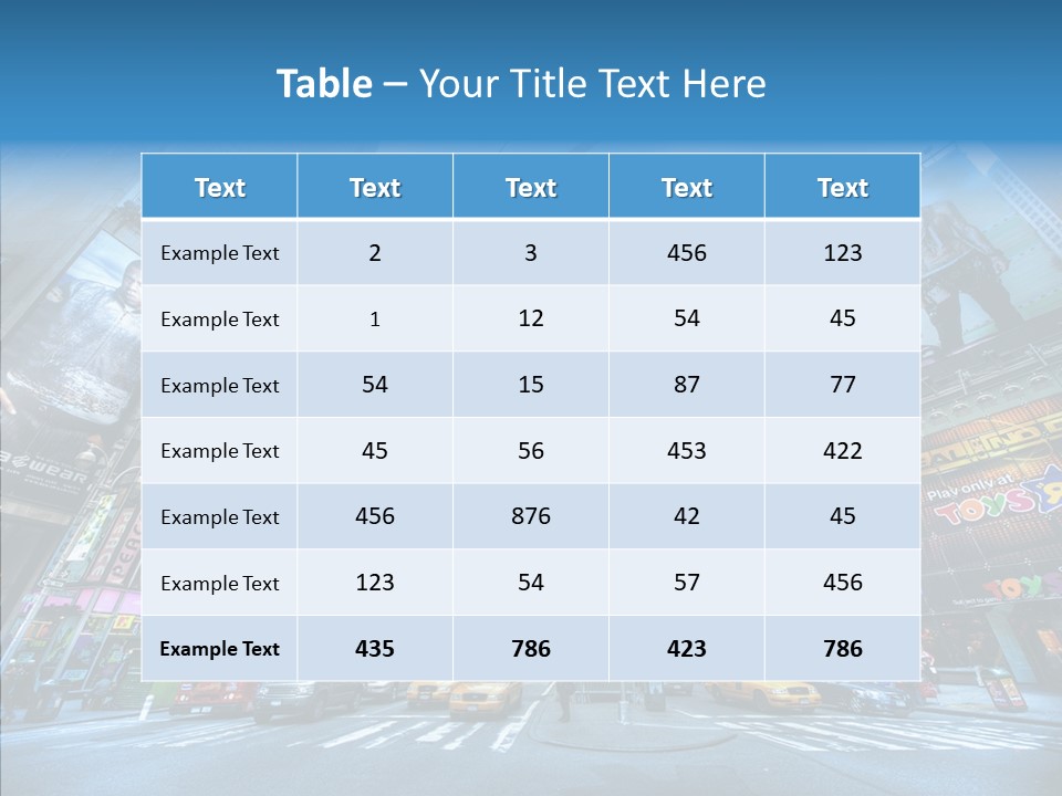 New York Square PowerPoint Template