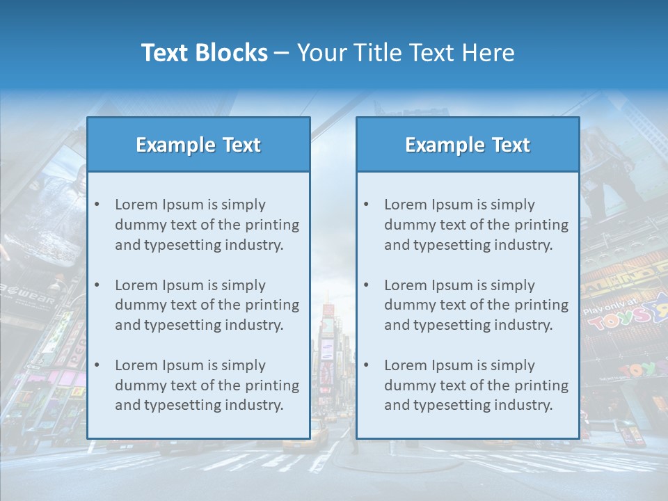 New York Square PowerPoint Template