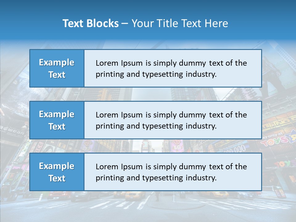 New York Square PowerPoint Template