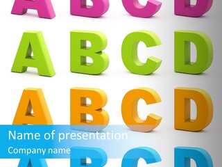 Nobody Little Letter PowerPoint Template