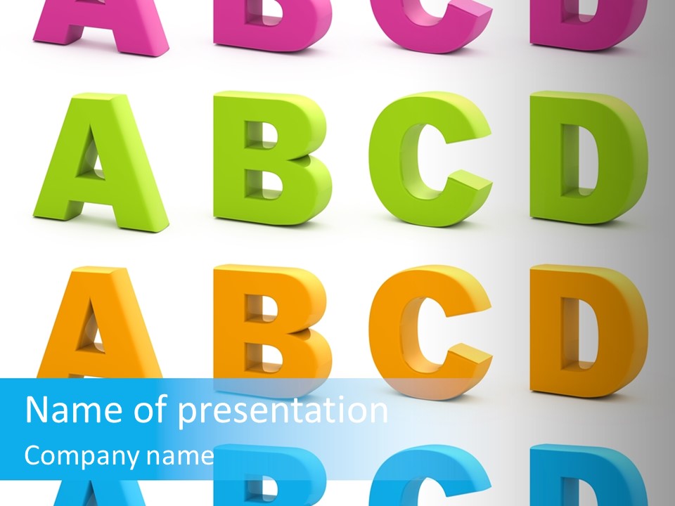 Nobody Little Letter PowerPoint Template