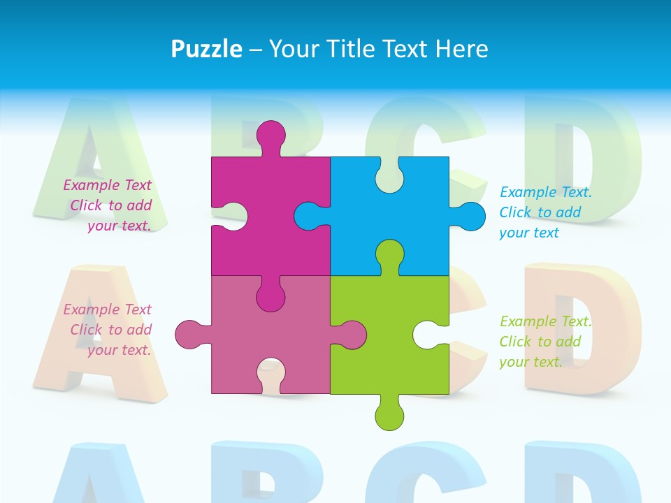 Nobody Little Letter PowerPoint Template