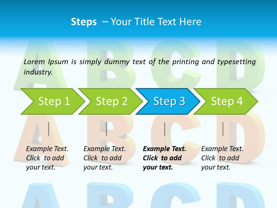 Nobody Little Letter PowerPoint Template