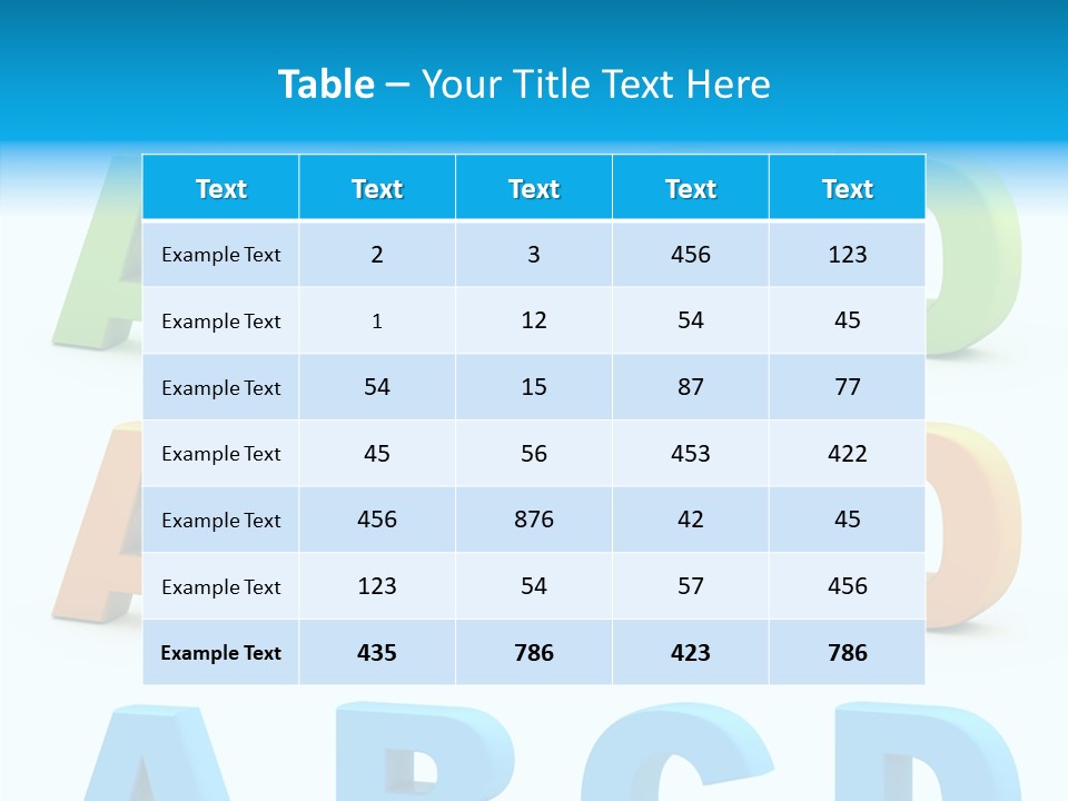 Nobody Little Letter PowerPoint Template