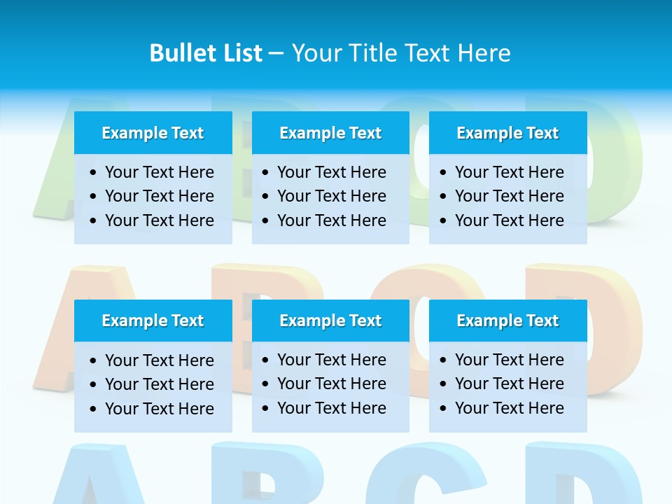 Nobody Little Letter PowerPoint Template