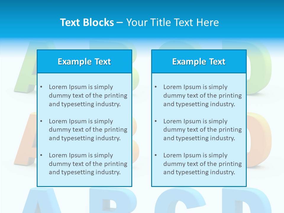 Nobody Little Letter PowerPoint Template