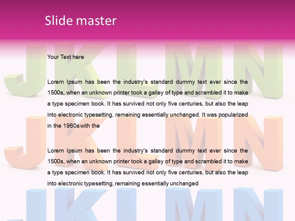 Shredded Render Isolated PowerPoint Template