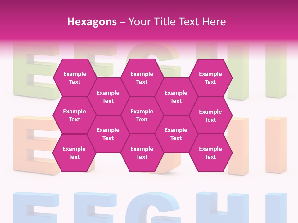 Alphabetical Standing Alphabet PowerPoint Template