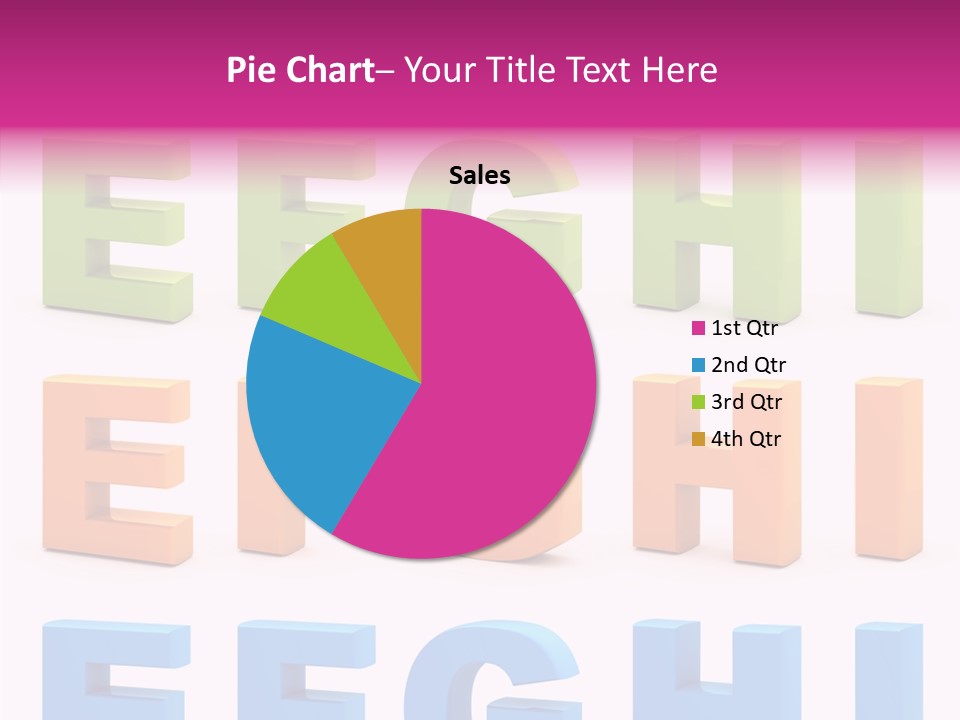 Alphabetical Standing Alphabet PowerPoint Template