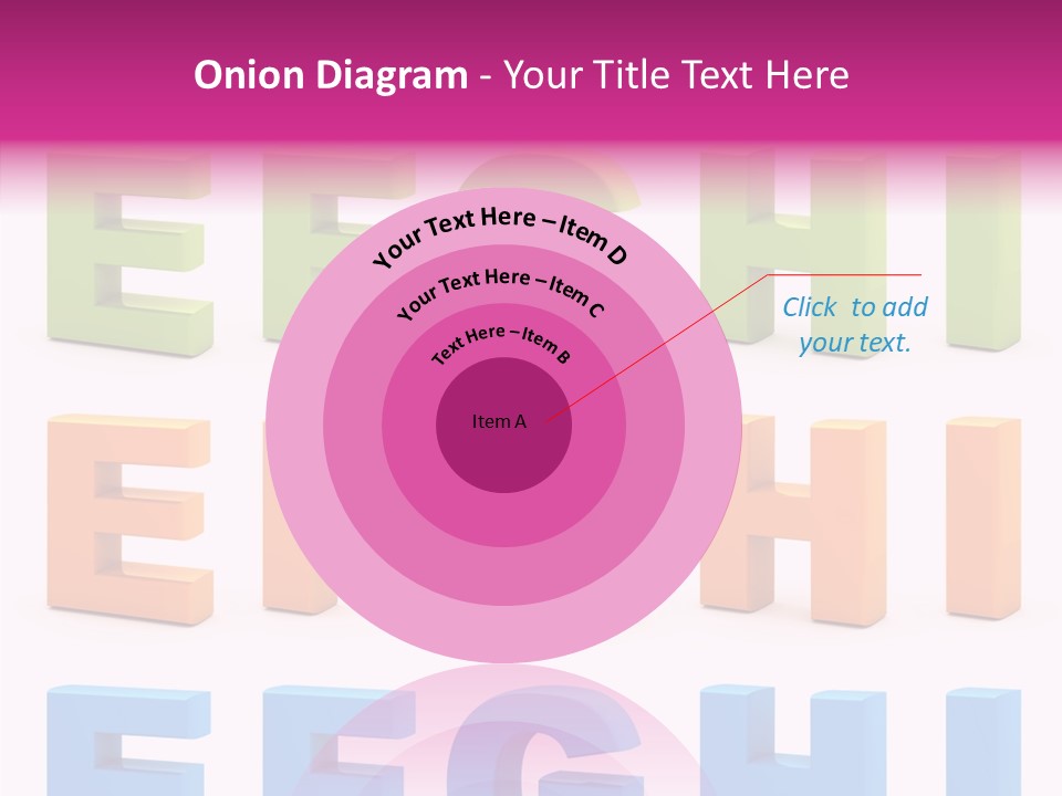 Alphabetical Standing Alphabet PowerPoint Template