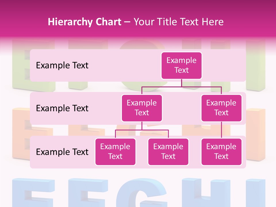 Alphabetical Standing Alphabet PowerPoint Template
