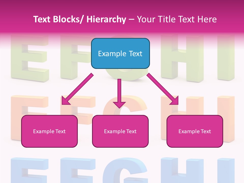 Alphabetical Standing Alphabet PowerPoint Template