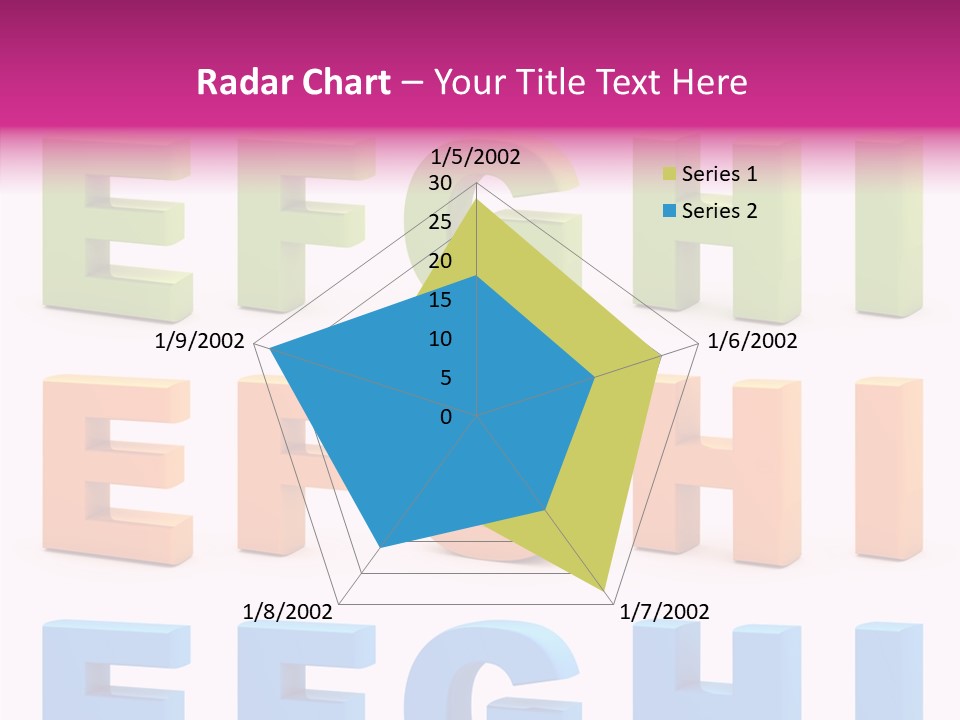 Alphabetical Standing Alphabet PowerPoint Template