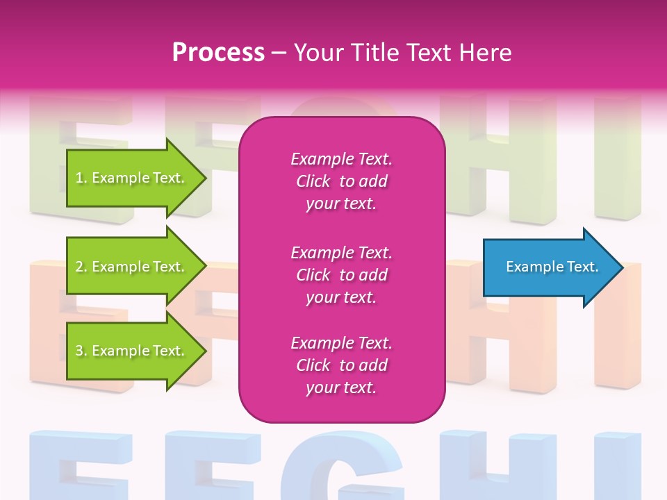 Alphabetical Standing Alphabet PowerPoint Template