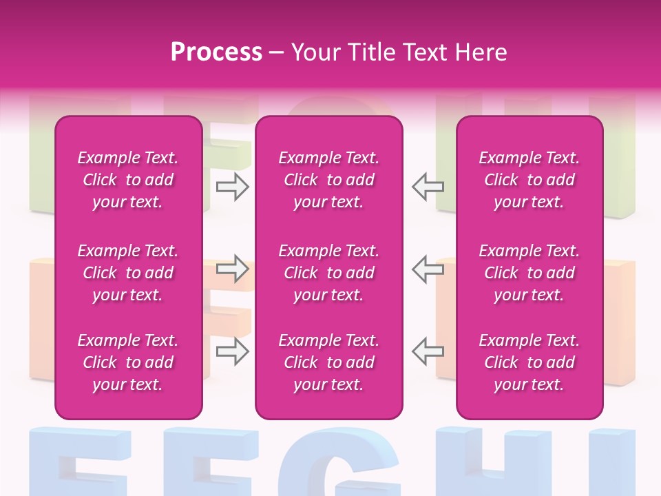Alphabetical Standing Alphabet PowerPoint Template