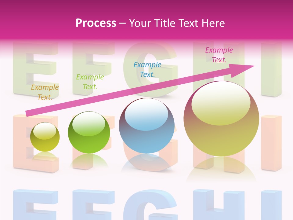 Alphabetical Standing Alphabet PowerPoint Template
