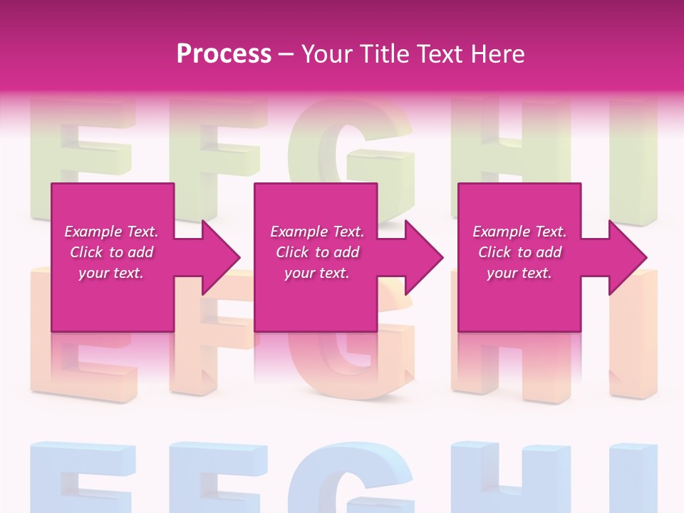 Alphabetical Standing Alphabet PowerPoint Template