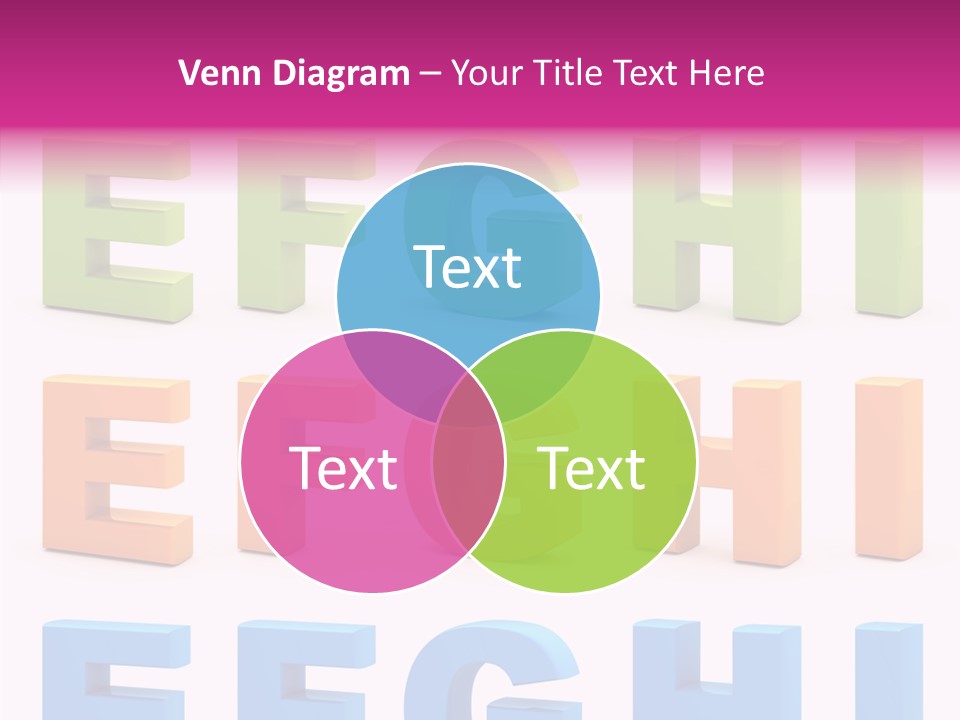 Alphabetical Standing Alphabet PowerPoint Template