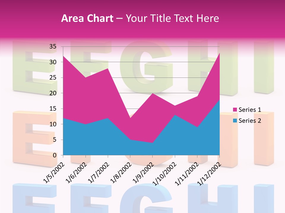 Alphabetical Standing Alphabet PowerPoint Template