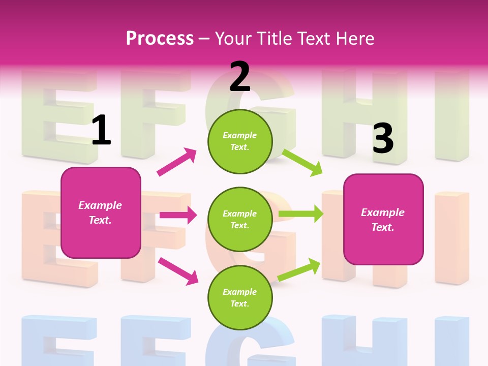 Alphabetical Standing Alphabet PowerPoint Template