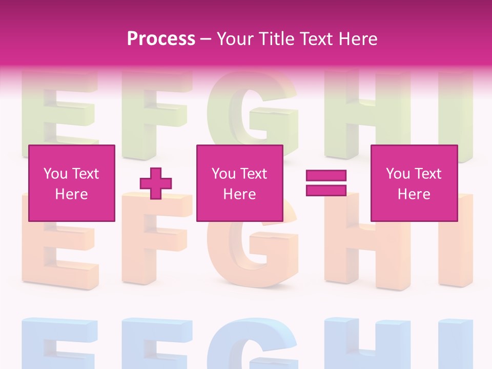 Alphabetical Standing Alphabet PowerPoint Template