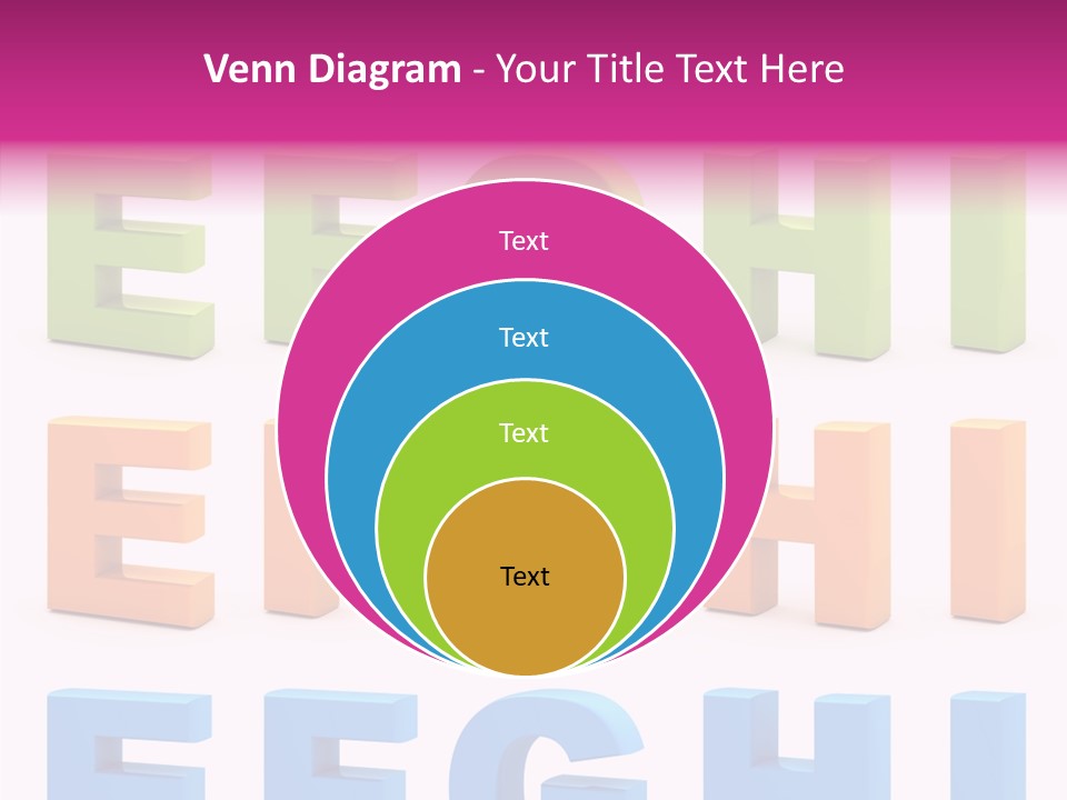 Alphabetical Standing Alphabet PowerPoint Template