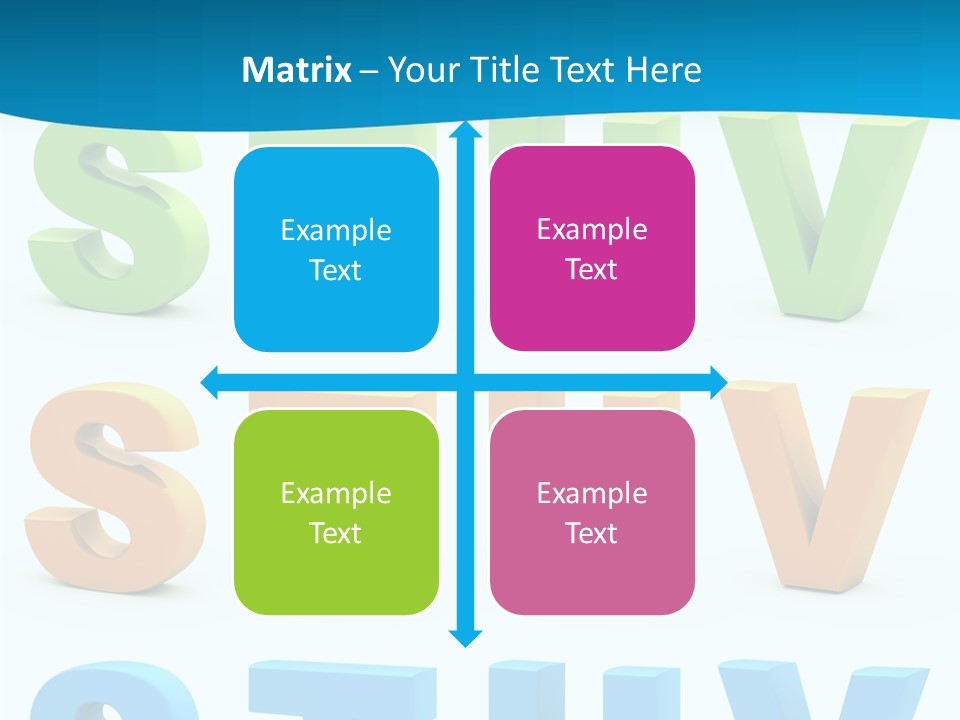 Nobody Blue Uppercase PowerPoint Template
