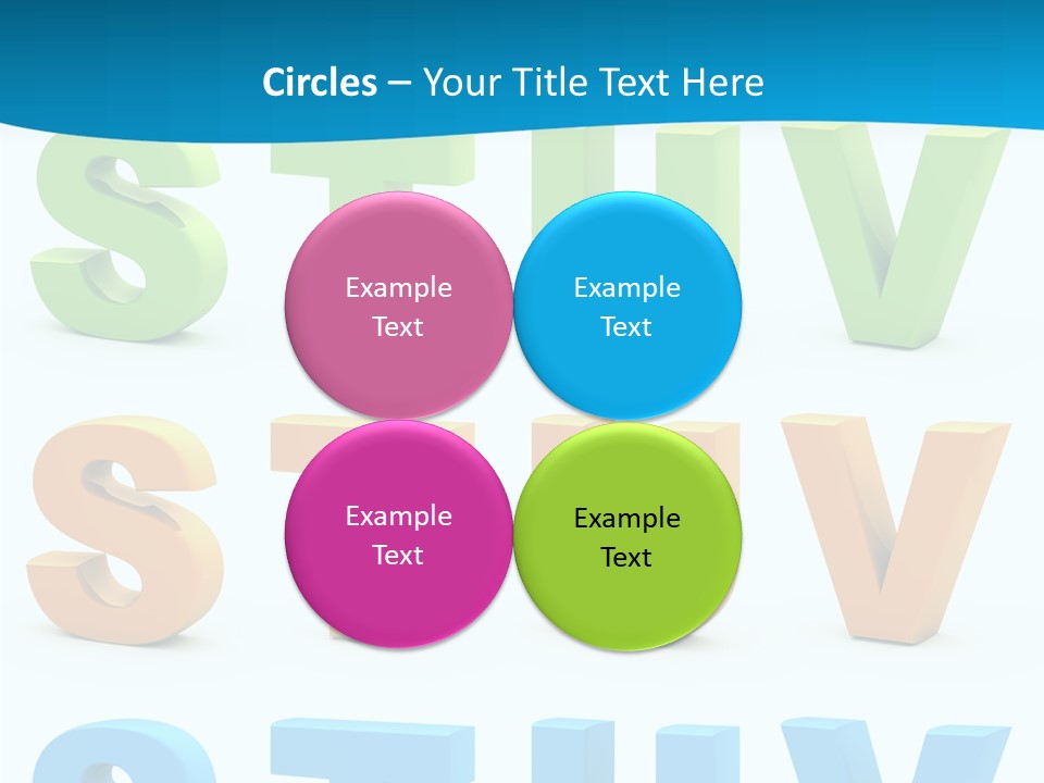 Nobody Blue Uppercase PowerPoint Template