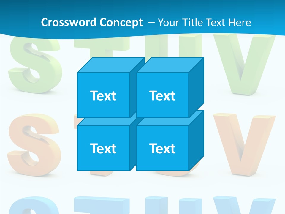 Nobody Blue Uppercase PowerPoint Template