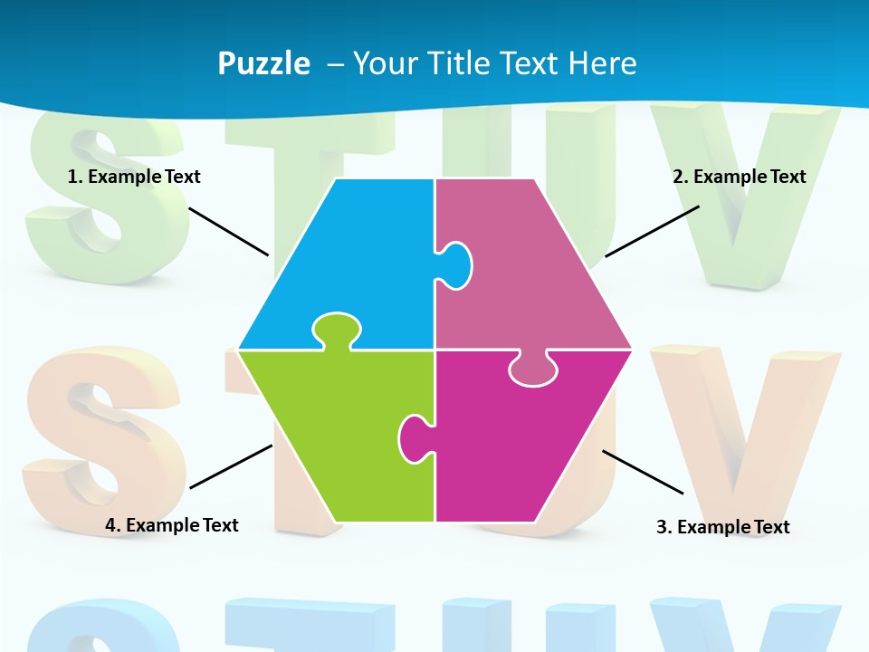 Nobody Blue Uppercase PowerPoint Template