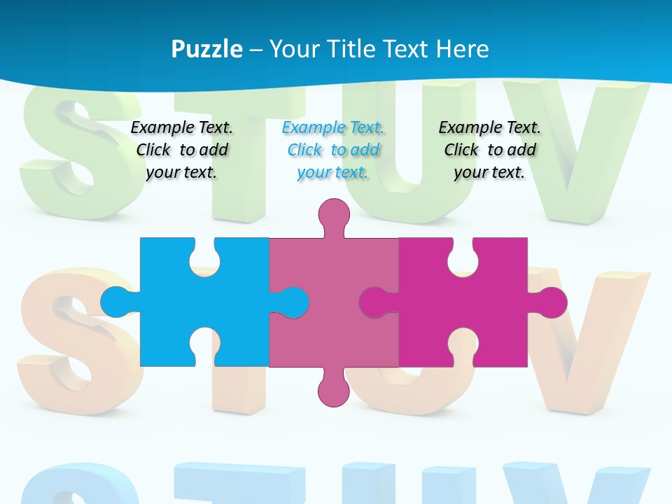 Nobody Blue Uppercase PowerPoint Template