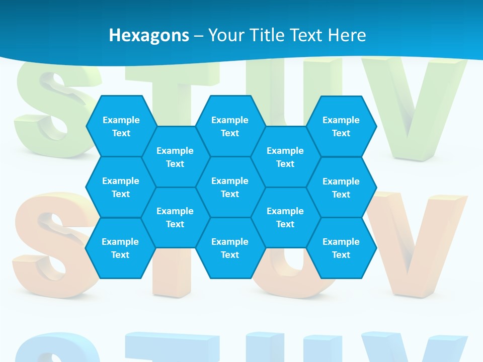 Nobody Blue Uppercase PowerPoint Template