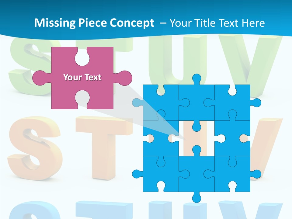 Nobody Blue Uppercase PowerPoint Template