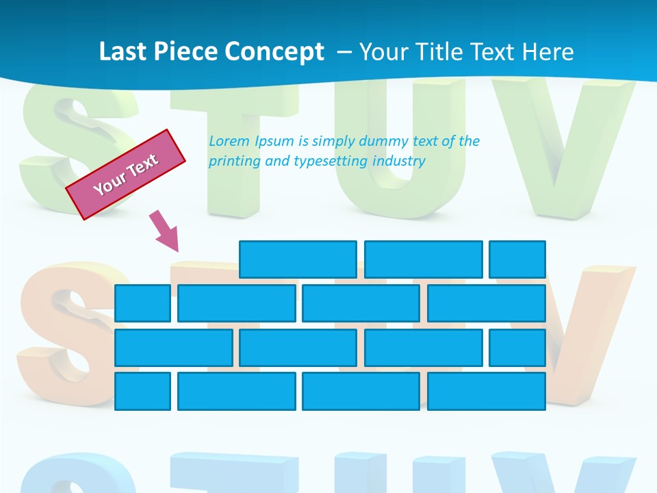 Nobody Blue Uppercase PowerPoint Template