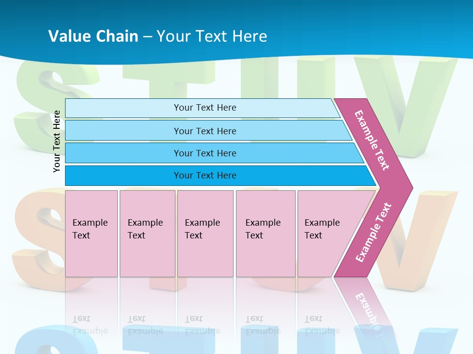 Nobody Blue Uppercase PowerPoint Template