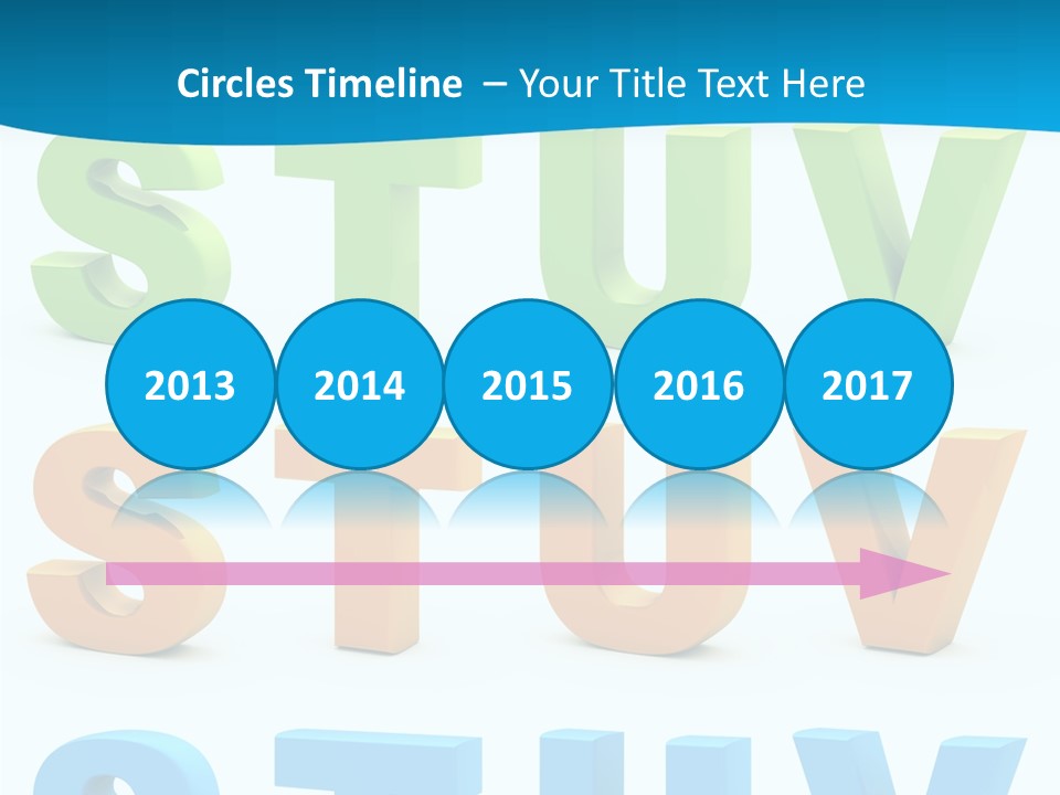 Nobody Blue Uppercase PowerPoint Template