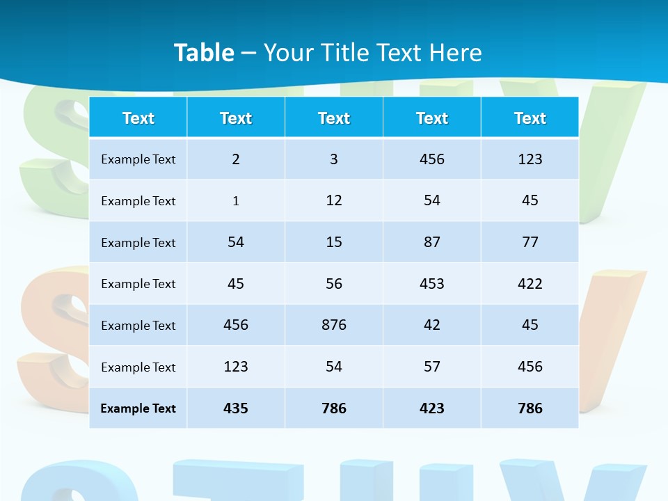 Nobody Blue Uppercase PowerPoint Template