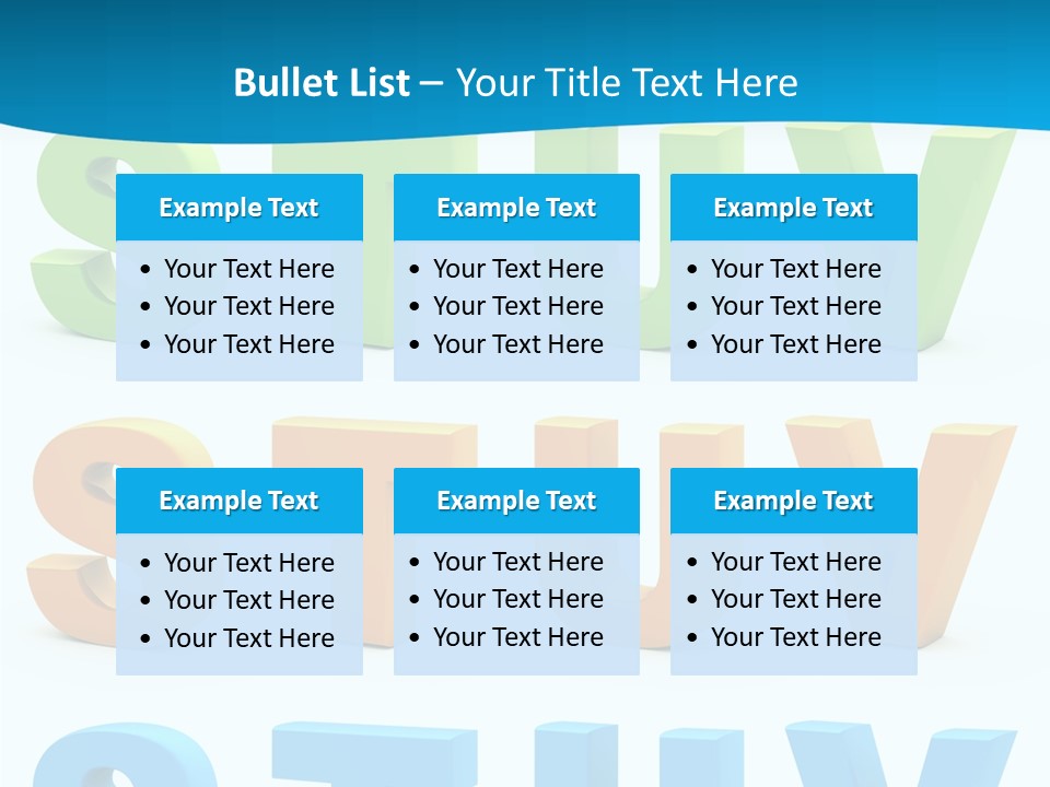 Nobody Blue Uppercase PowerPoint Template