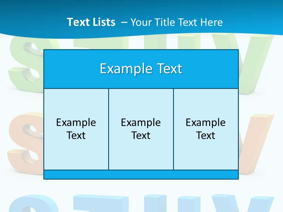 Nobody Blue Uppercase PowerPoint Template