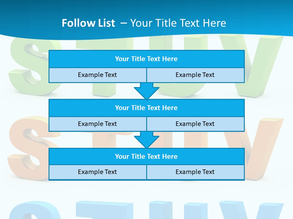 Nobody Blue Uppercase PowerPoint Template