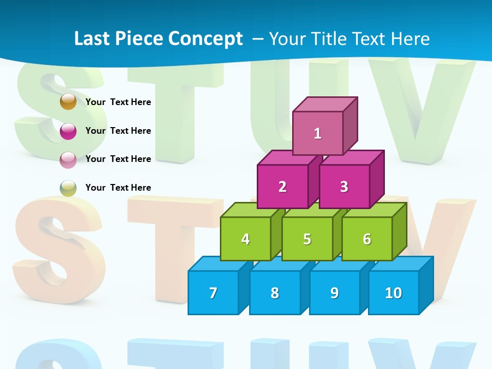Nobody Blue Uppercase PowerPoint Template