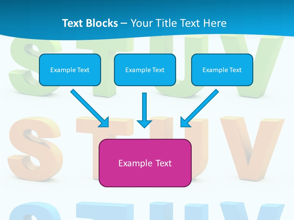 Nobody Blue Uppercase PowerPoint Template