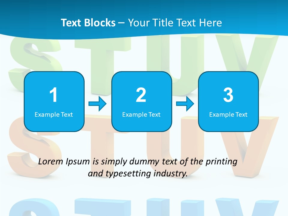 Nobody Blue Uppercase PowerPoint Template